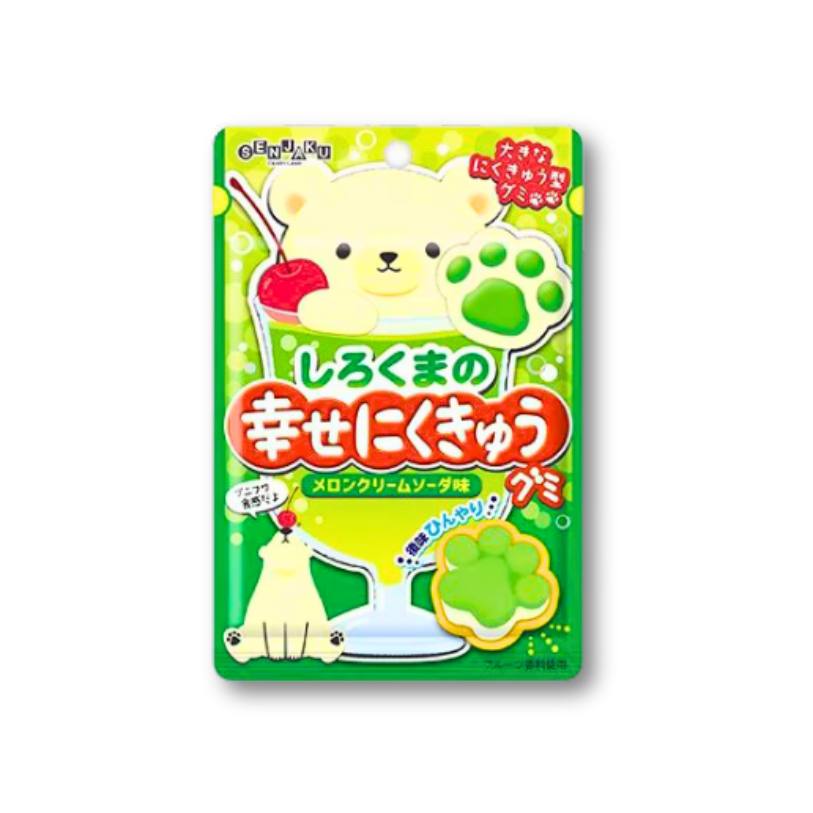Senjaku Happy Polar Bear Gummy Candy – Melon Cream Soda