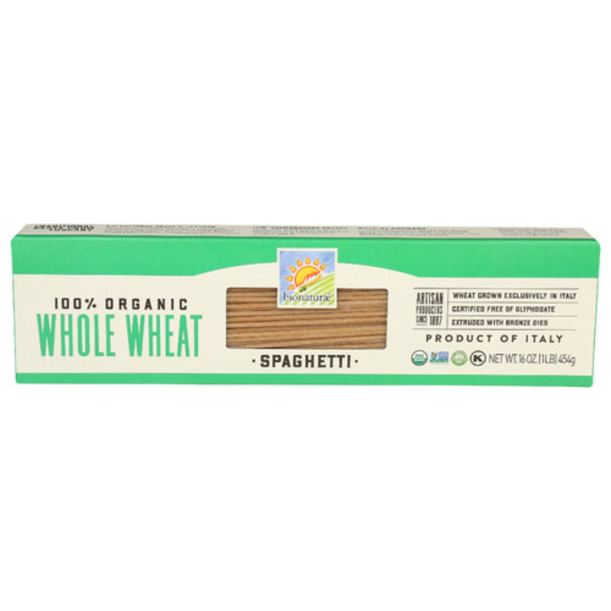 Bionaturae – Organic Whole Wheat Spaghetti Pasta, 16 oz (Pack of 1)