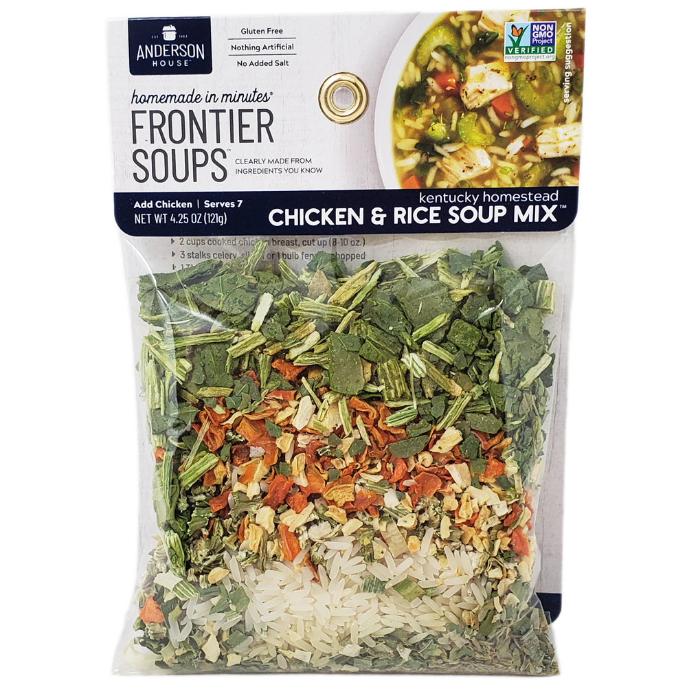 Frontier Kentucky Homestead Chicken & Rice Soup Mix – 4.25oz