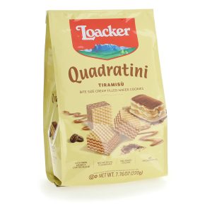 Loacker Quadratini Tiramisù Wafer Cookies, 7.76oz