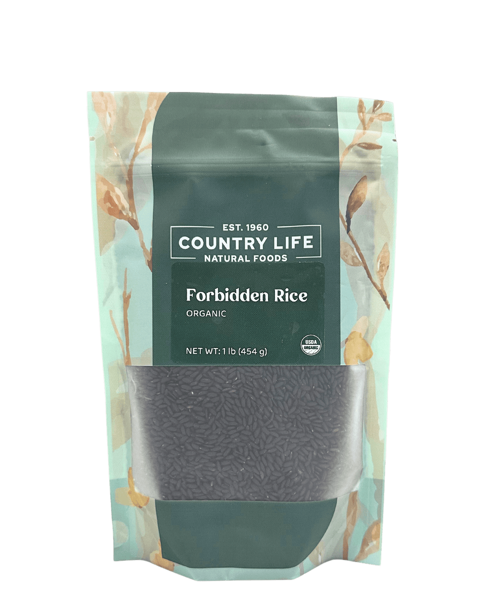 Forbidden Rice, Black, Organic (Black Pearl Rice)