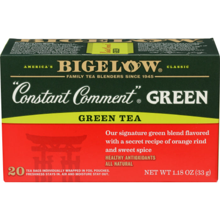 Bigelow – Green Constant Comment Tea, 20 Bags, 1.18 oz | Pack of 6