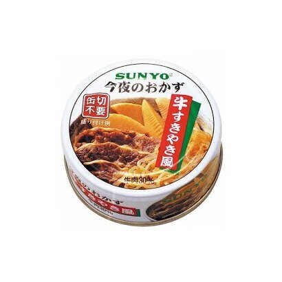 Sunyo, Konya no Okazu, Beef Sukiyaki, Beef, Konnyaku & Bamboo 70g, Canned