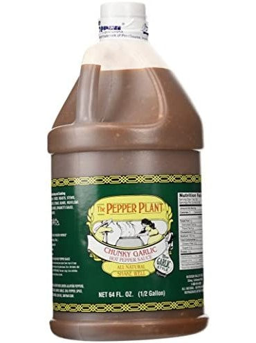 Hot Sauce The Pepper Plant Chunky Garlic 64 oz JUG BEST DEAL