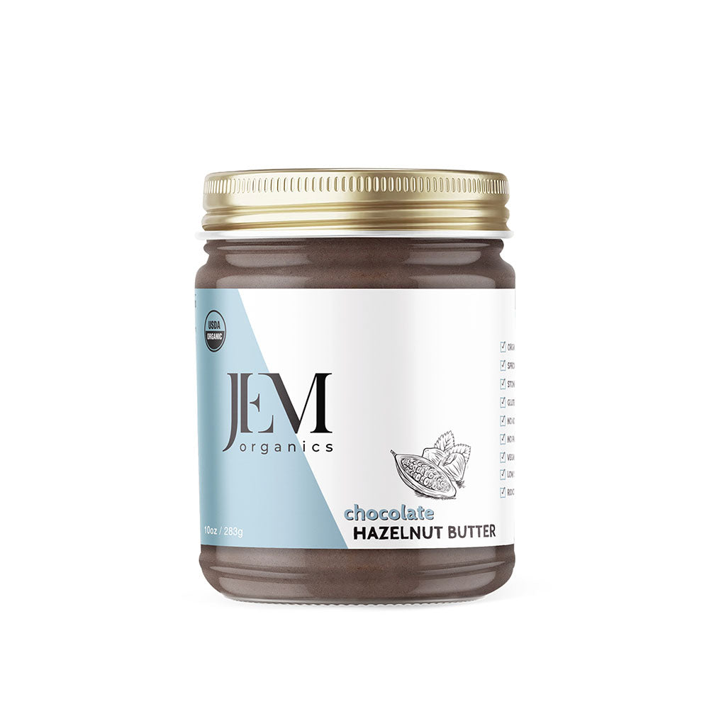 JEM Organics Chocolate Hazelnut Butter – Medium 6 pack