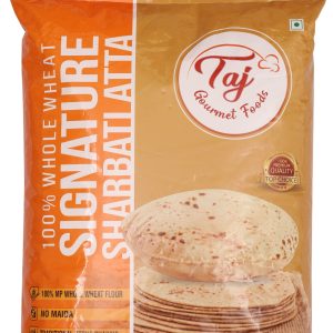 TAJ Signature Sharbati Atta, 100% Whole Wheat Flour, Chappati Flour, 10lbs