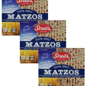 Streit’s 100% White Spelt Matzos, 11 oz (Pack of 3)