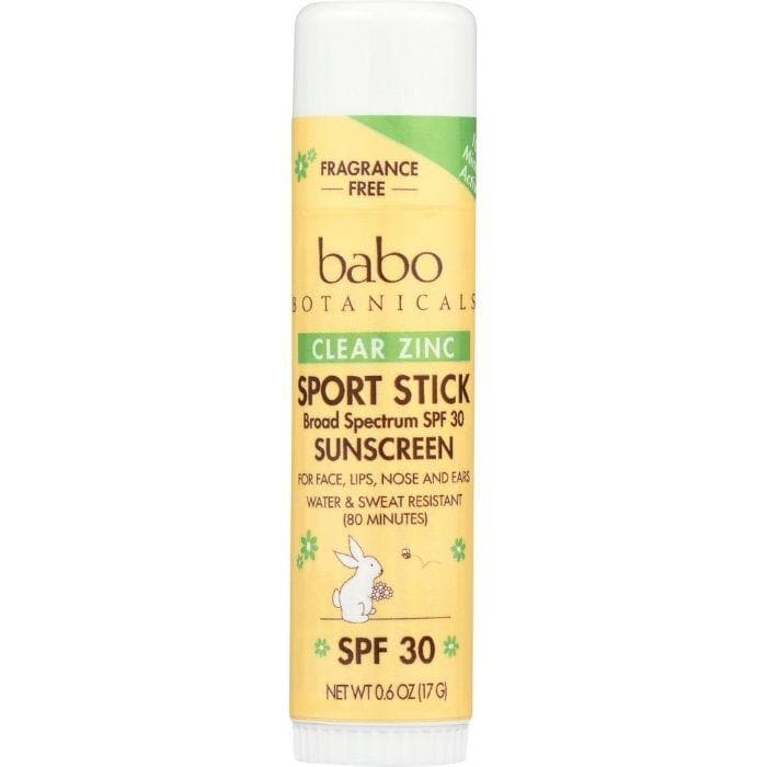 Babo Botanicals – Clear Zinc Sport Sunscreen Stick, SPF30