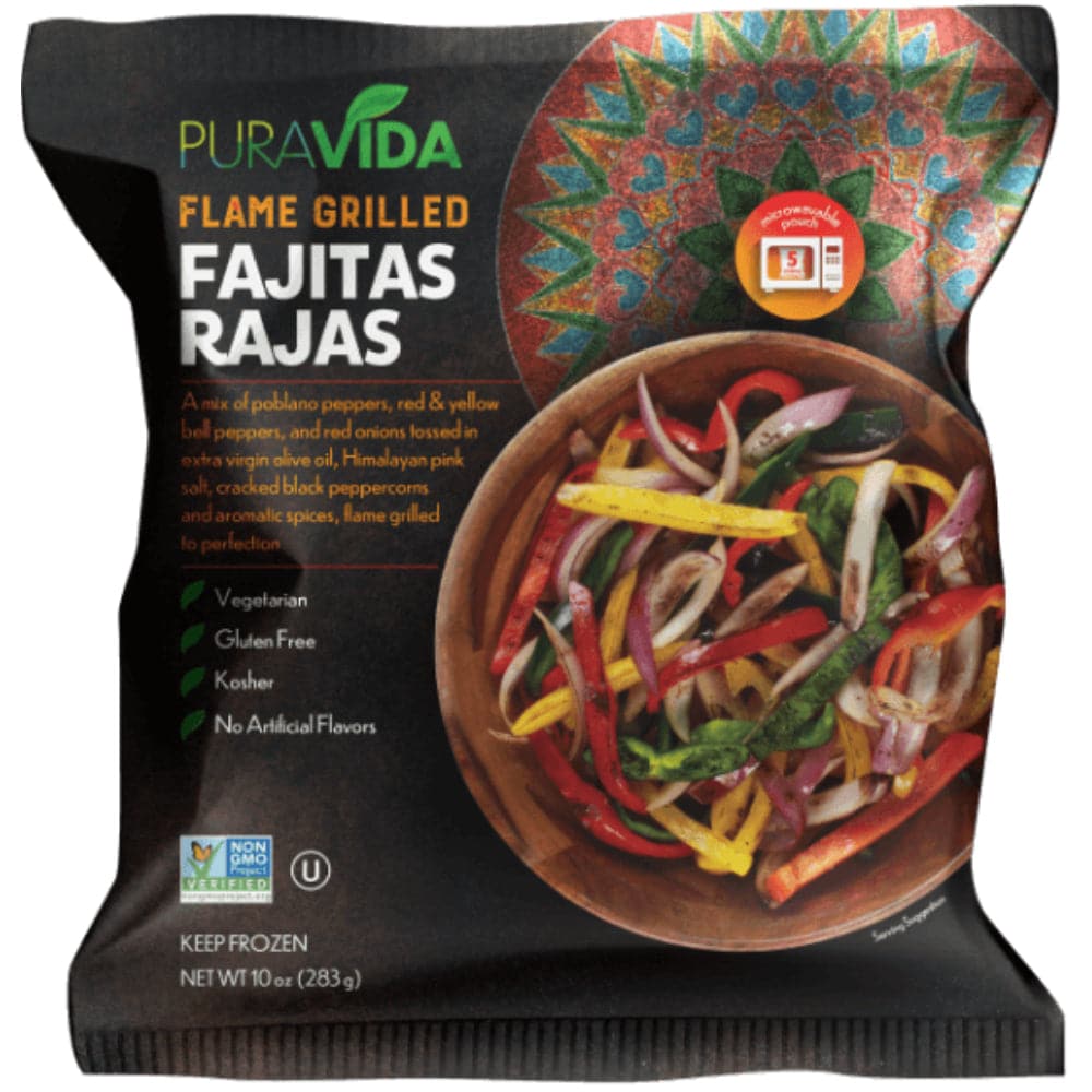 PuraVida – Fajitas Rajas Flame Grilled 10 OZ – (Pack of 9)