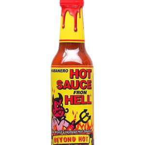 Hot Sauce From Hell Yellow & Red Label 5 oz Heat 8