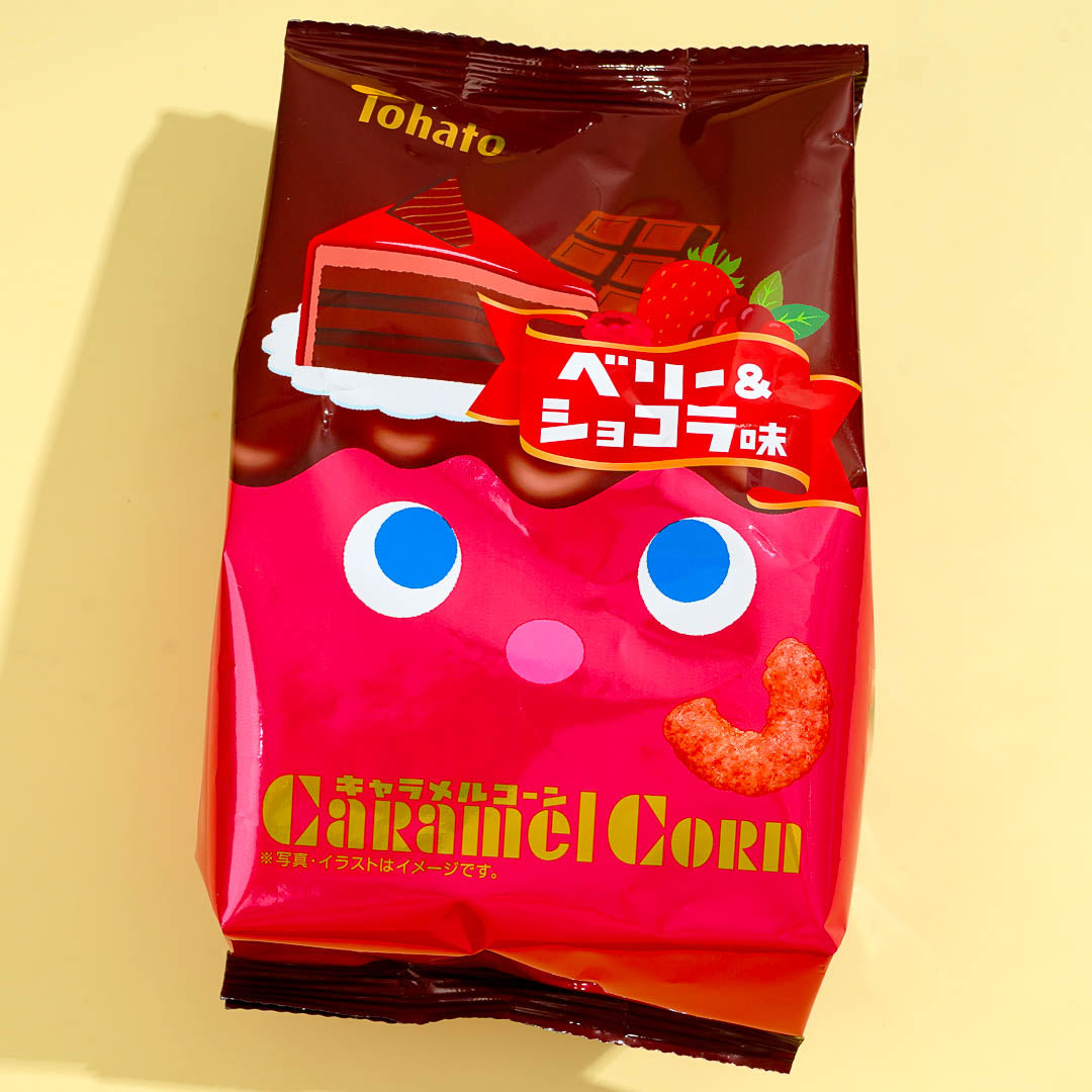 Tohato Caramel Corn – Berry & Chocolate