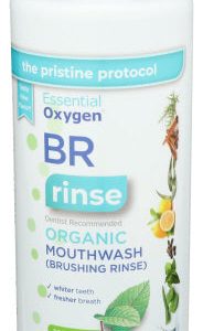 Essential Oxygen – Oral Care Peppermint Organic Brushing Rinse, 16 Flo
