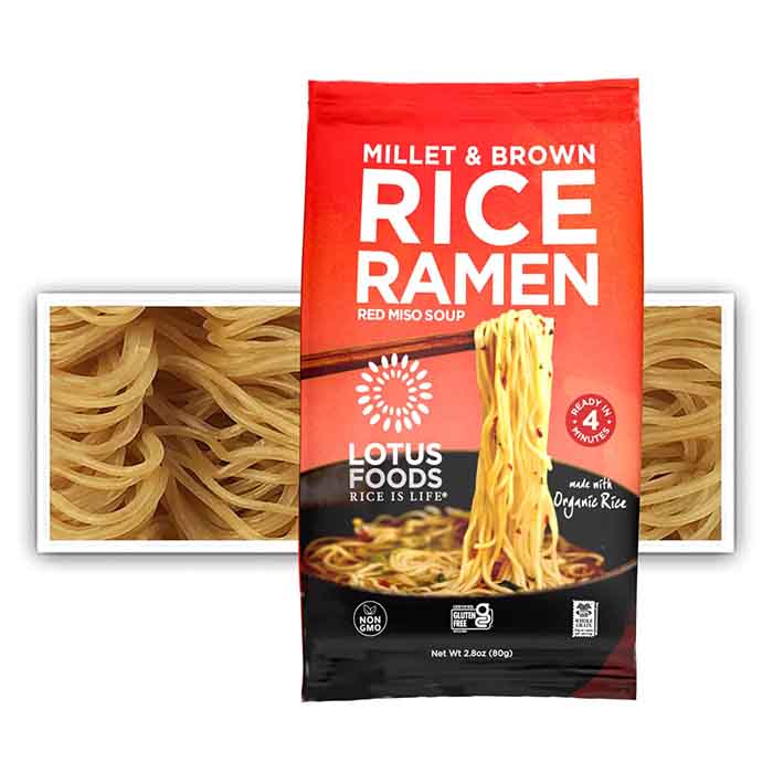 Lotus Foods – Millet & Brown Rice Ramen with Miso Soup, 64oz