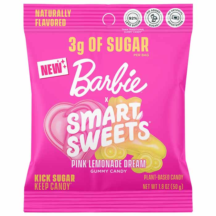 SmartSweets – Barbie Pink Lemonade Dream Gummy Candy, 1.8oz