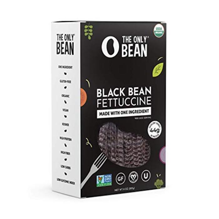 The Only Bean – Pasta Black Bean Fettuccine, 8oz | Pack of 6