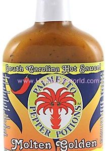 Palmetto Pepper Potions Molten Golden Hot Sauce, 5.7oz.