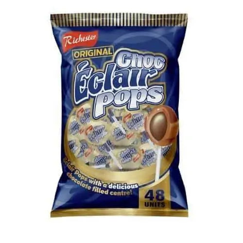 Oshon Eclairs Pop Lollipop – Rich Chocolate Center Delight