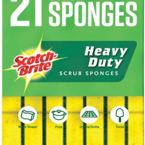 Scotch Brite Heavy Duty Scrub Sponges, 21-count