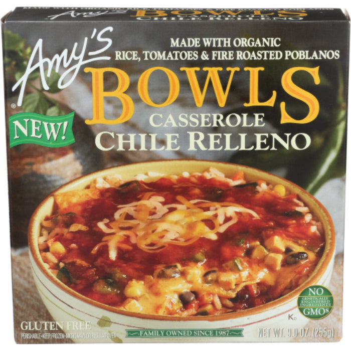 Amy’s – Bowl Chili Relleno Casserole, 9 oz | Pack of 12