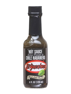 Hot Sauce El Yucateco Habanero Black Label Reserve 4 oz Heat 6