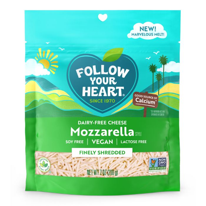 Follow Your Heart – Mozzarella Shredded 7 Oz – Pack Of 8
