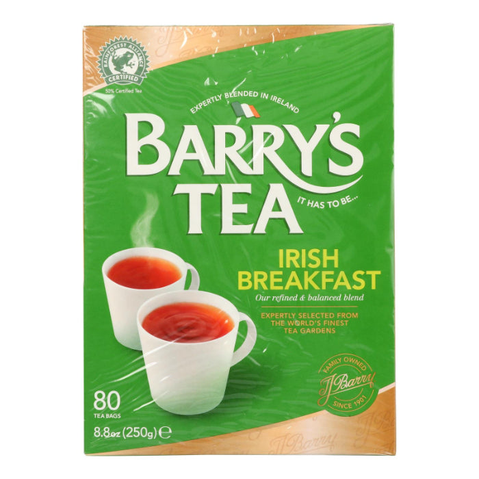 Barry’s – Irish Breakfast Tea, 80 Count, 8.8 oz | Pack of 6
