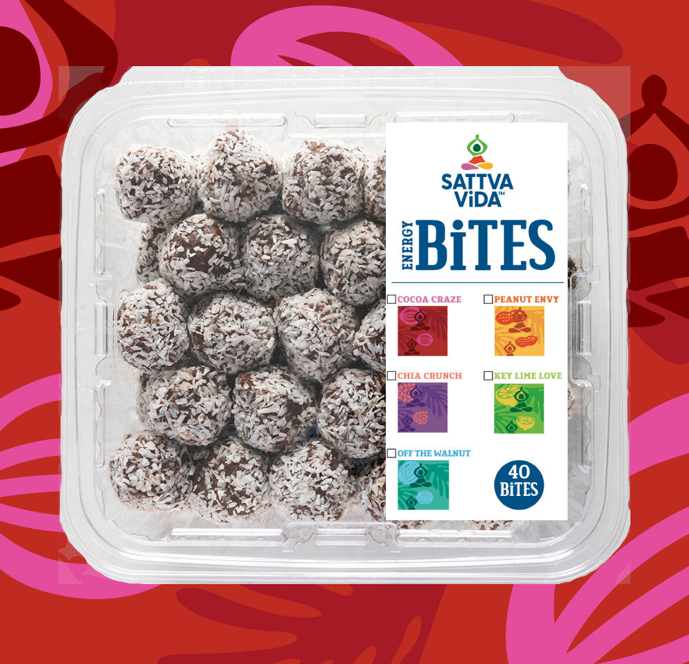 Sattva Vida Cocoa Craze Energy Bites Box – 40 Bites total