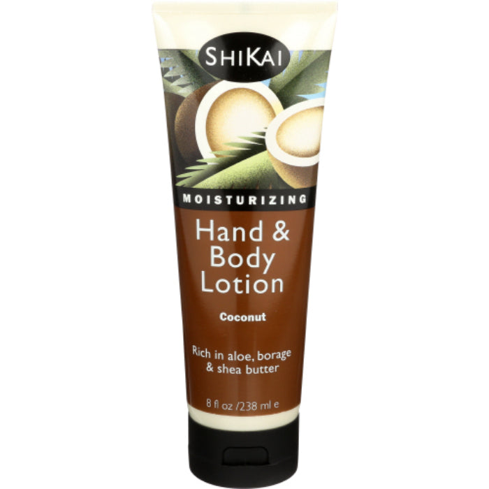 Shikai – Lotion, Hand & Body Coconut, 8 Oz – Pack of 3