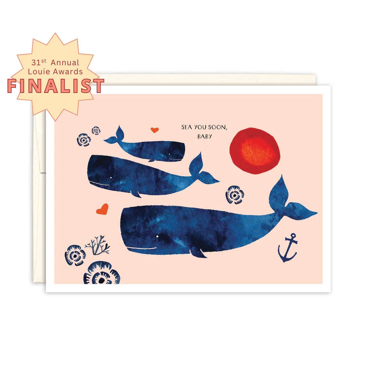 Biely & Shoaf – Whale Family New Baby Card