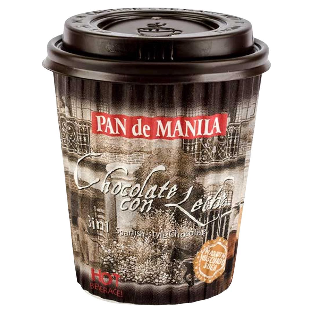 Pan de Manila – Chocolate con Leche – 3 in 1 Spanish Style Coffee – 2 Pack Cup