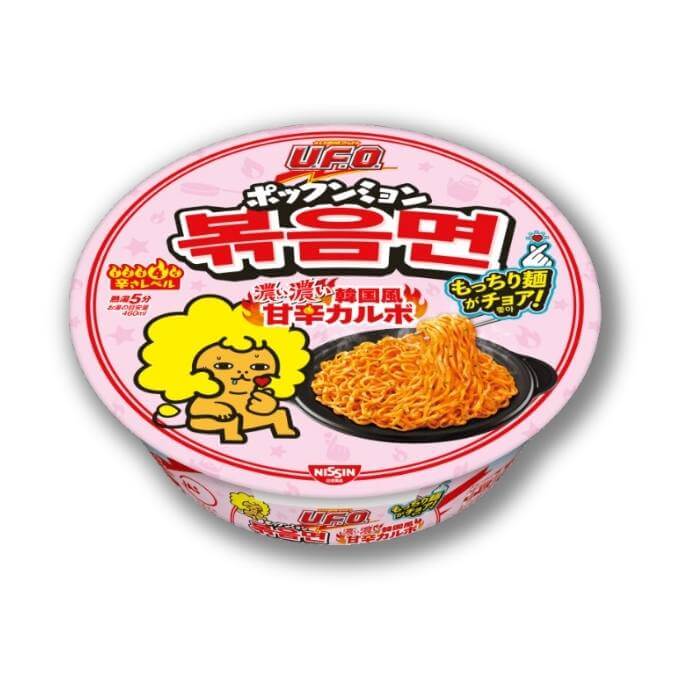 Nissin Yakisoba UFO – Korean-style Sweet and Spicy Carbonara