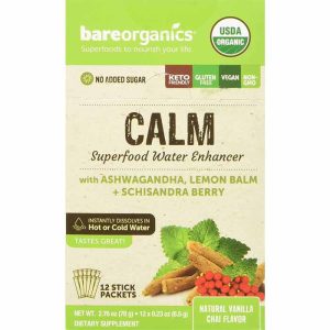 BareOrganics – Organic Superfood Water Enhancer Calm Blend Vanilla Cha