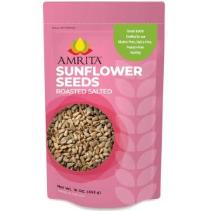 Amrita Bars Sunflower Seeds (Roasted and Salted) – 10 x 1 LB Bags