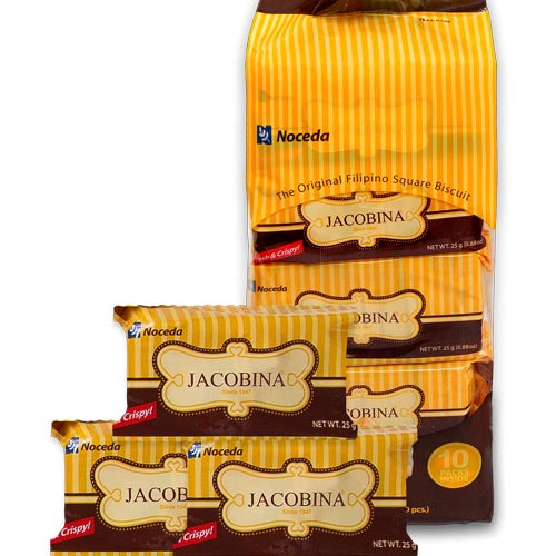 Noceda – Jacobina – The Original Filipino Square Biscuit – 10 Packs – 250 G