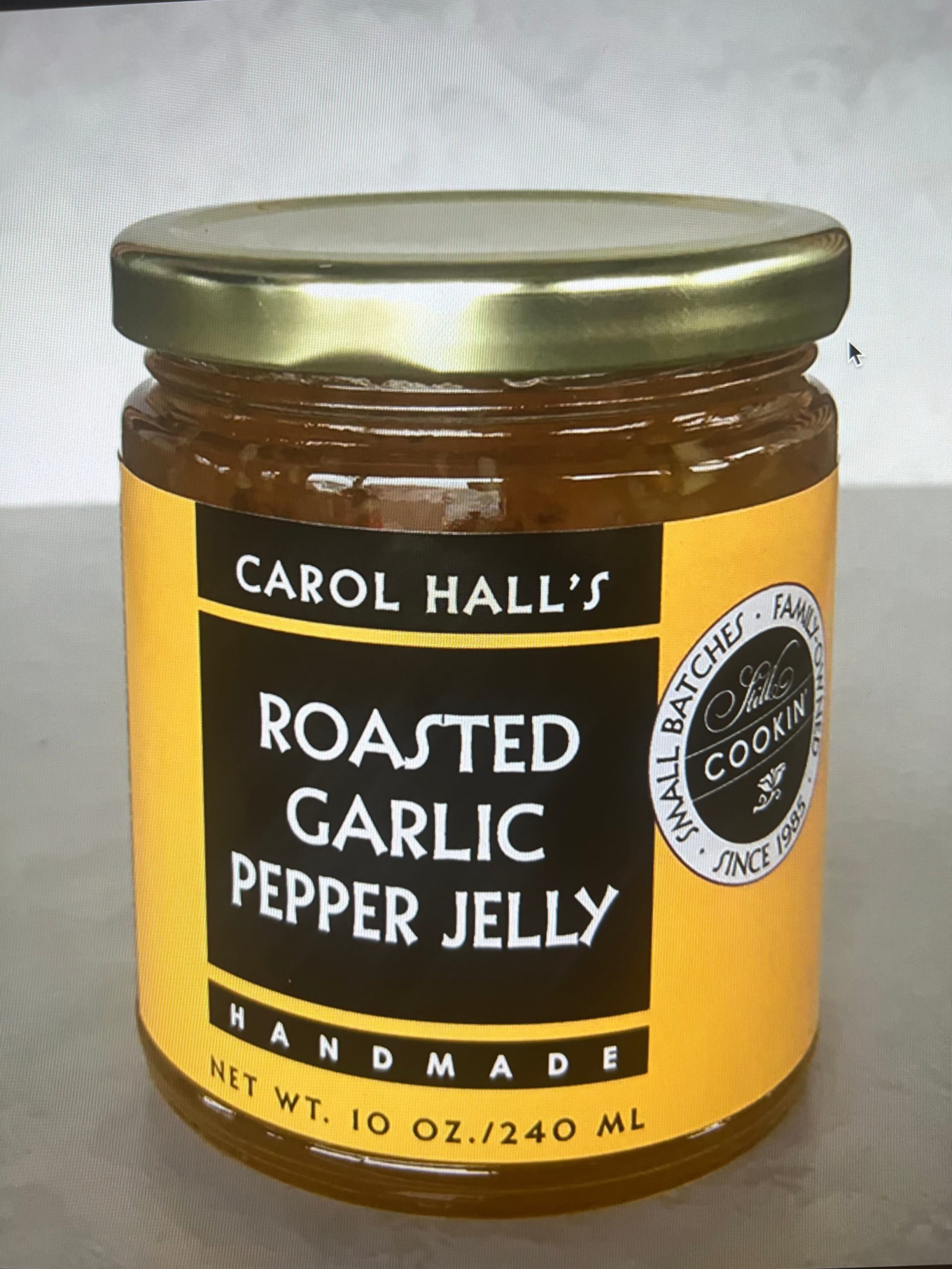 Garlic Pepper Jelly 10 oz Carols Halls Kitchen