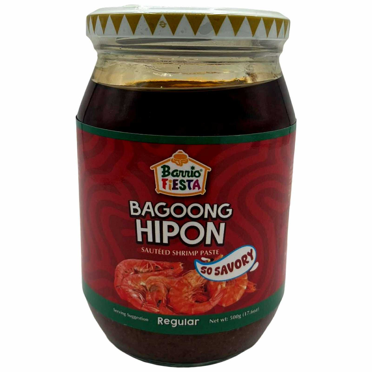 Barrio Fiesta – Bagoong Hipon – REGULAR Flavor – Large – 500 G