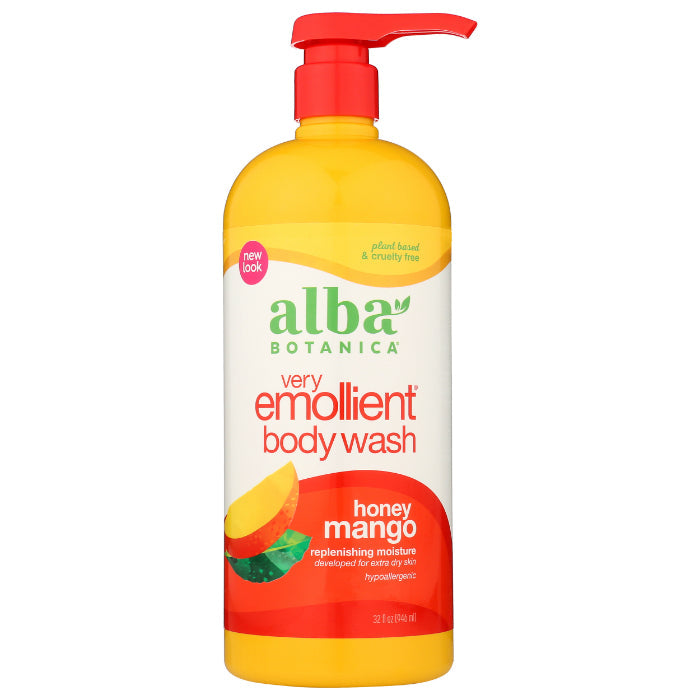 Alba Botanica – Shower Gel Honey Mango, 32 Oz (Pack of 1)