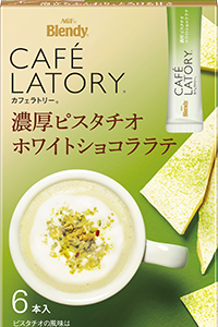 Ajinomoto, Cafe Latory, Pistachio Chocolate Latte, 6 Sticks in 1 Box