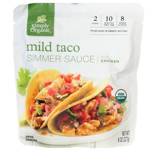 Simply Organic Mild Taco Sauce – Perfect for Tacos
