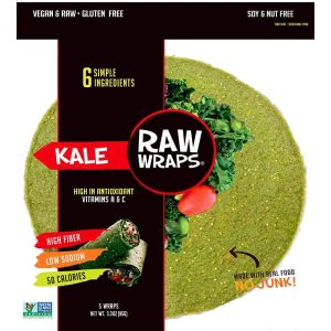 Raw Wraps – Gluten Free Kale – 3.3oz