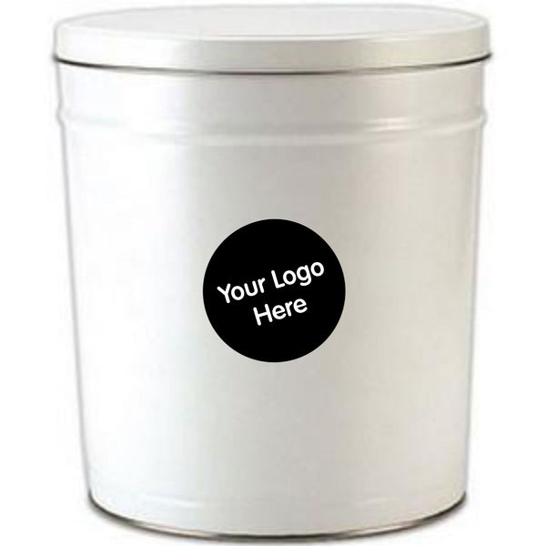 3.5 Gal Custom Branded Gourmet Popcorn Tin