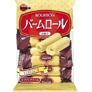 Bourbon “Baum Roll” Rolled Cake with White Cream, 7 bars in 1 pack