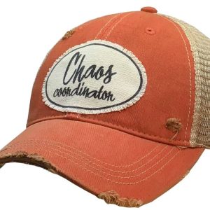 Vintage Life – Chaos Coordinator Distressed Trucker Hat Baseball Cap