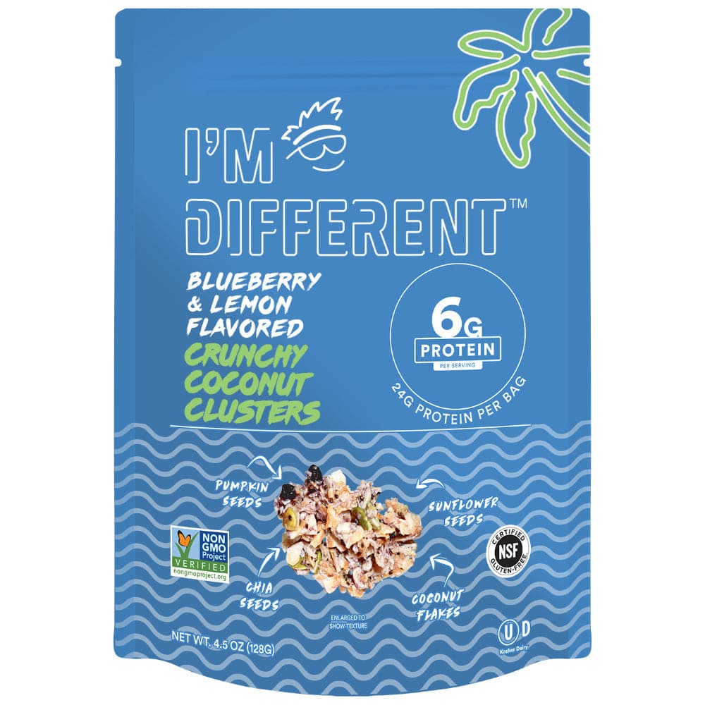 I’m Different – Blueberry & Lemon Crunchy Coconut Cluster