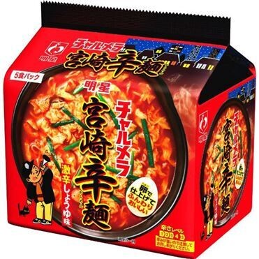 Myojo, Instant Ramen, “Charumera”, Miyazaki Spicy, 5 bags in 1 Pack