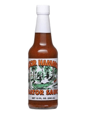 Hot Sauce Gator Hammock Florida 10oz big bottle Heat 6