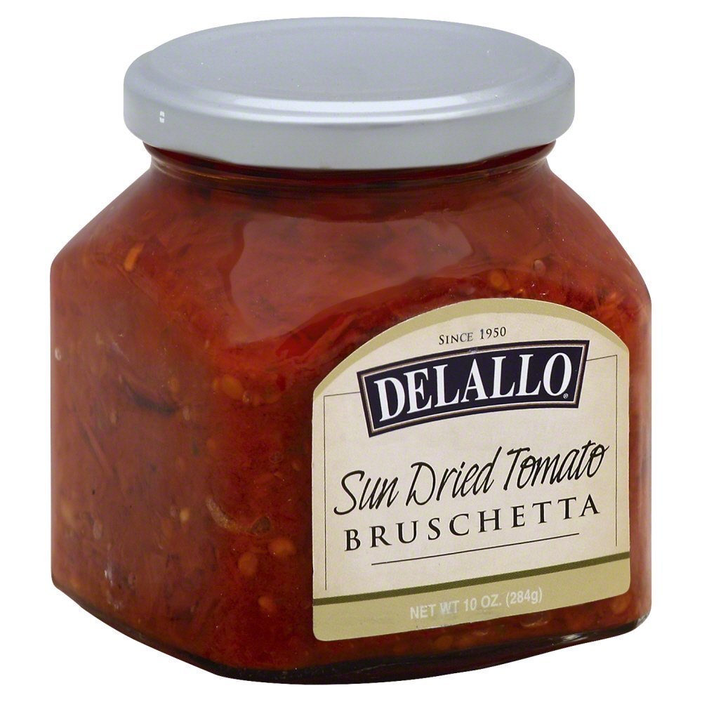 Delallo – Bruschetta Sundried Tomato, 10 Oz | Pack of 6