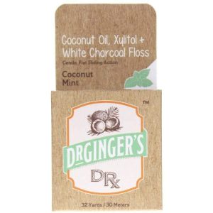 Dr. Gingers Healthcare Pro – White Charcoal Coconut Floss, 5oz