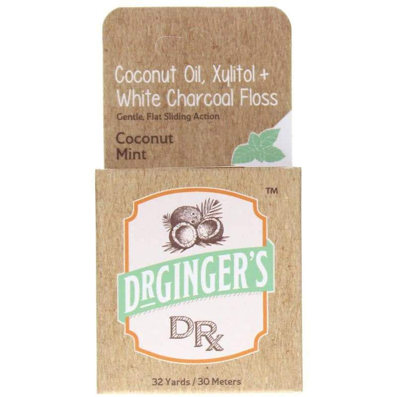 Dr. Gingers Healthcare Pro – White Charcoal Coconut Floss, 5oz