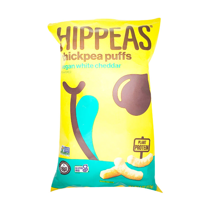 HIPPEAS – Chickpea Puffs Vegan White Cheddar, 8oz